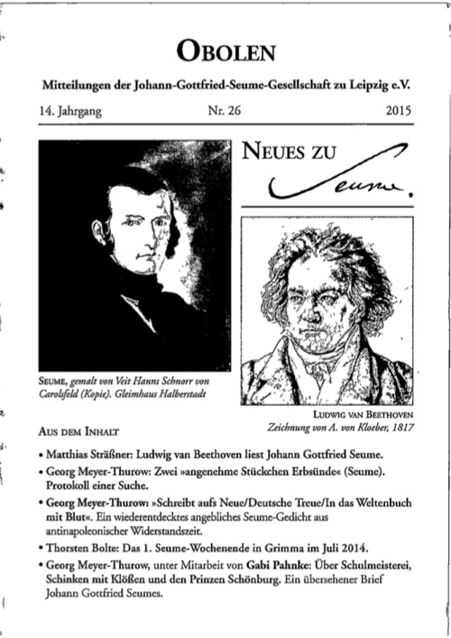 Obolen Nr. 26 · 2015, Titelseite